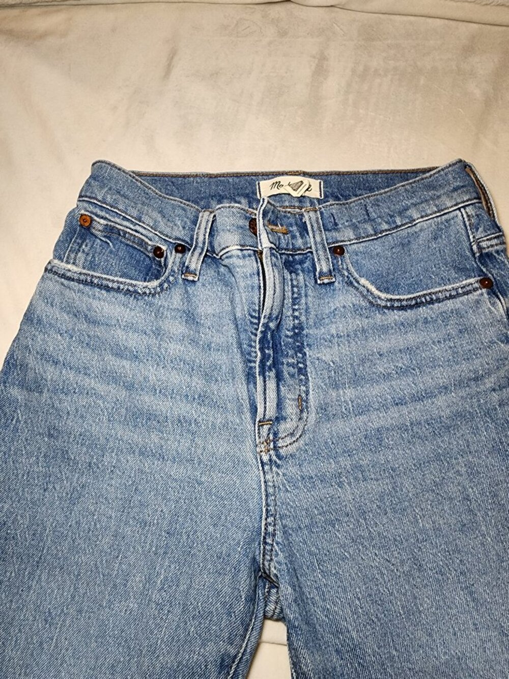 Madewell The Perfect Vintage Jean NA917 Size 26 High Rise Light Wash - Picture 3 of 13